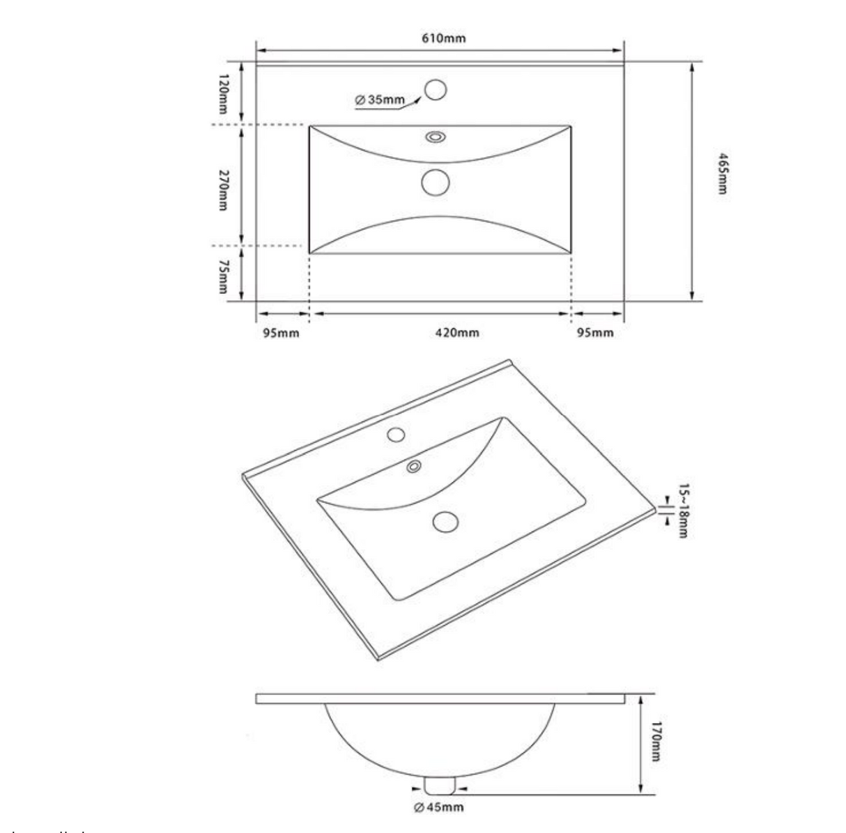 Kartell K-VIT Purity 600mm Floor Standing 2 Door Unit With Ceramic Basin- Silver Oak (PSO600DO-FUR057PU)