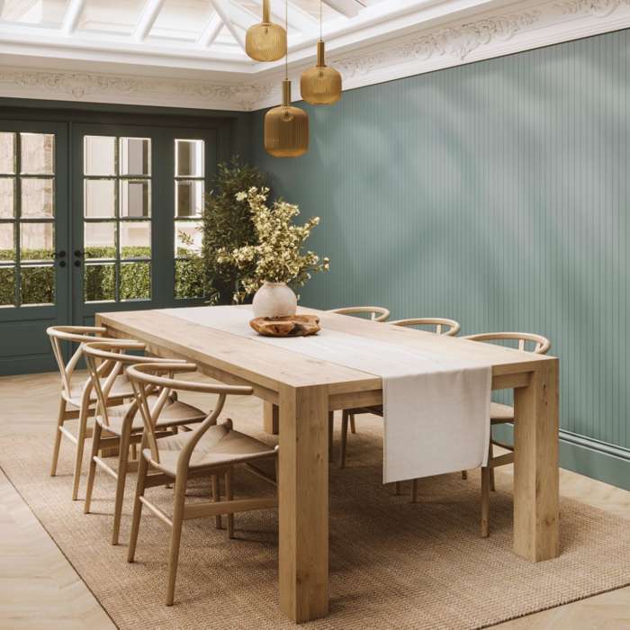 Naturepanel Grained Stone Green Wood Slat Bathroom Wall Panel, photo 3