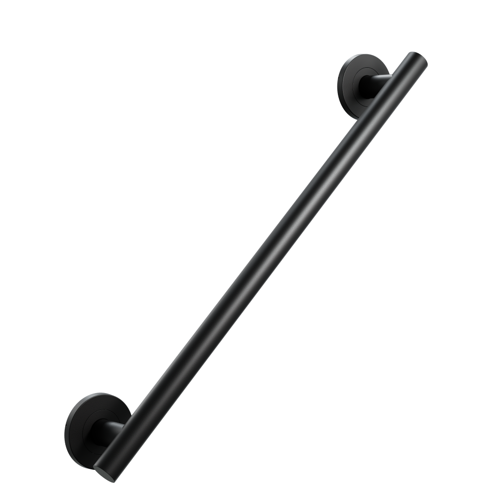 AKW 1200 Series Straight Stainless Steel Grab Rail – Satin or Matt Black, Choice of Length, photo 6