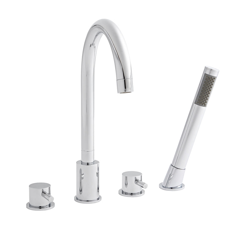 Kartell K-VIT Plan 4 Hole Bath Shower Mixer Tap Chrome (TAP018PL)