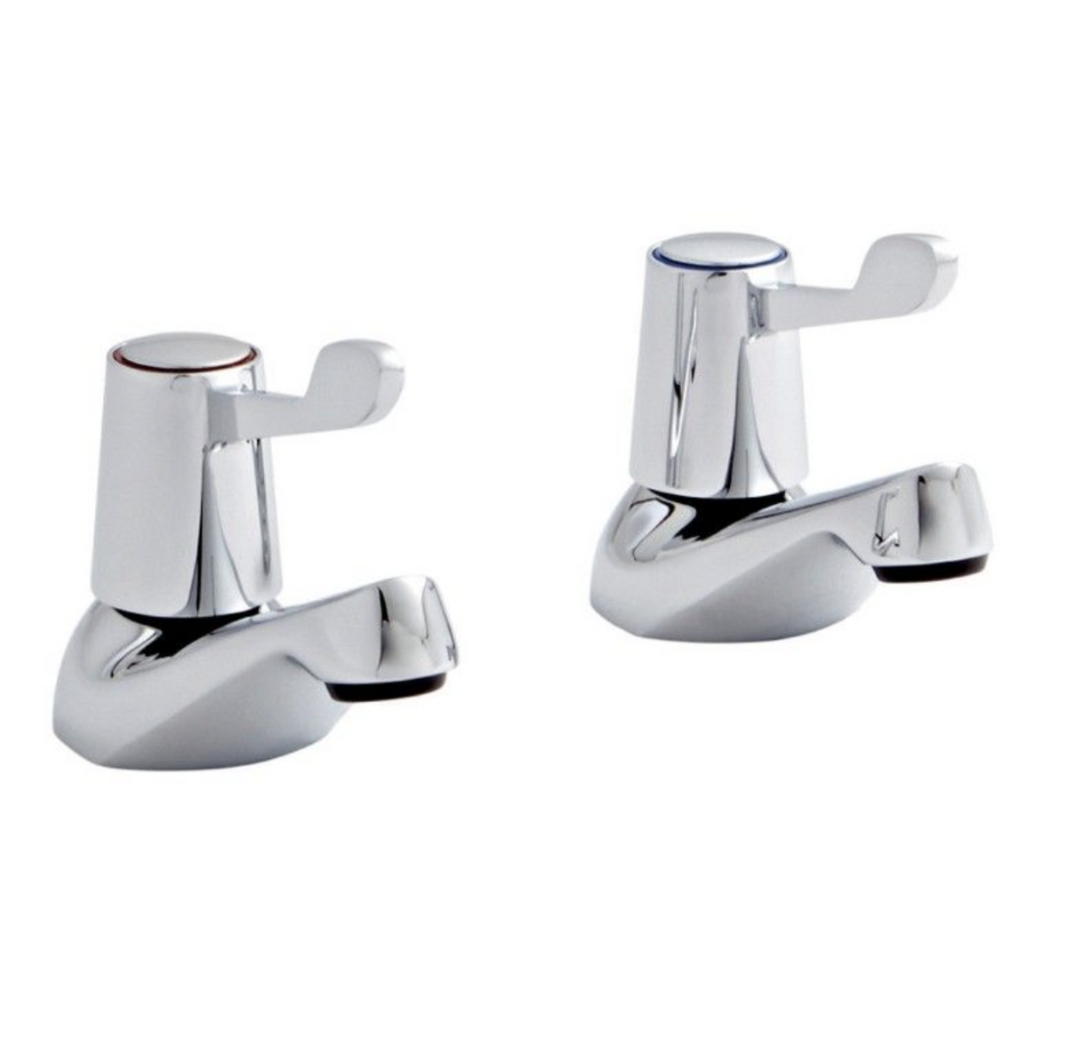 Kartell K-VIT Leva Pair of Basin Taps – Chrome (TAP170LE)