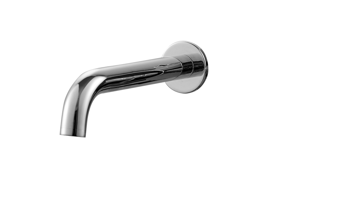 Kartell K-VIT Kore wall mounted bath spout in polished chrome