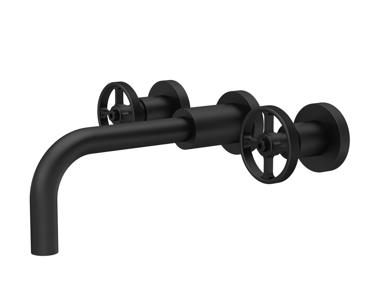 Nuie Revolution Wall Mounted Basin Mixer – Chrome, Matt Black or Brushed Brass, photo 3