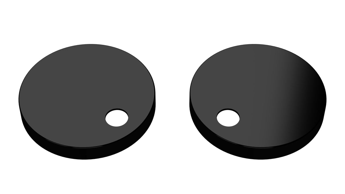Nuie Toilet Seat Cover Caps – Matt Black