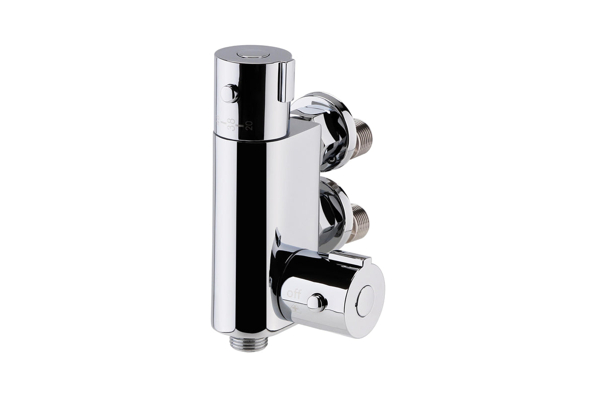 Nuie Vertical Thermostatic Bar Shower Valve – Chrome