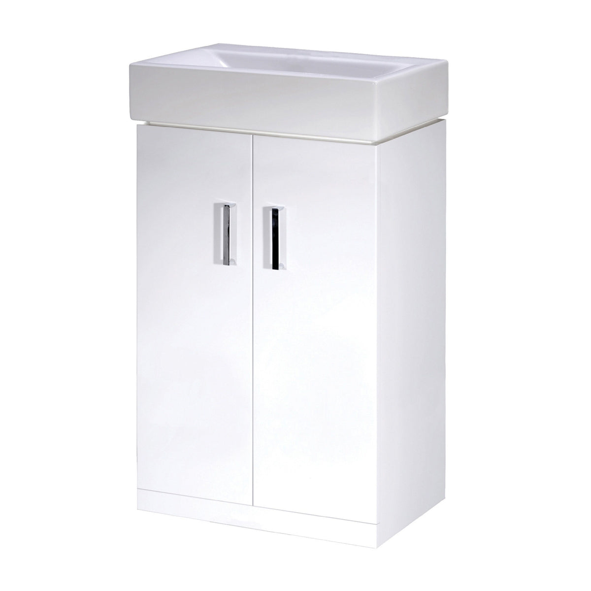 Nuie Mayford 2 Door Floor Standing Vanity Unit With Basin – 450mm, 550mm & 650mm, photo 2