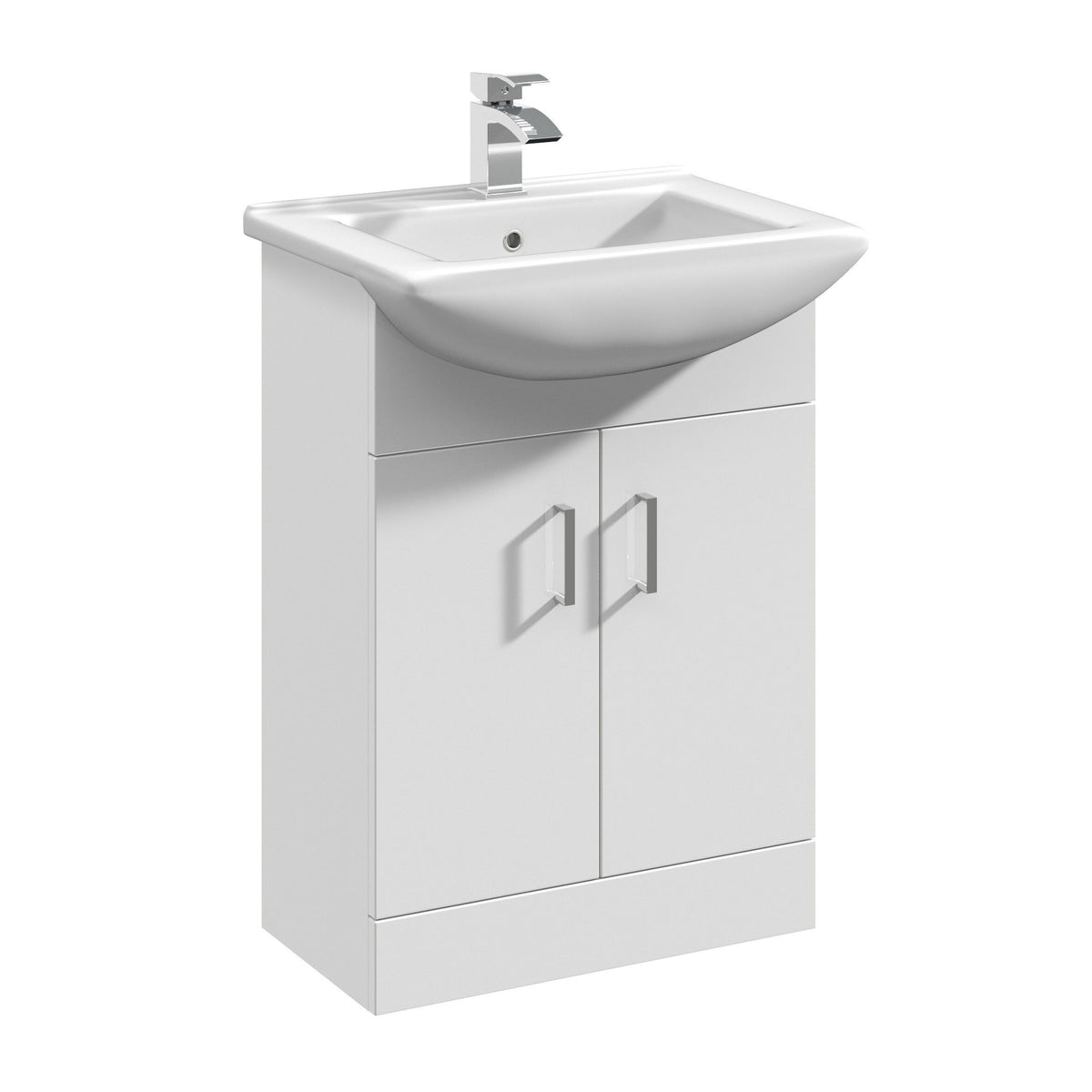 Nuie Mayford 2 Door Floor Standing Vanity Unit With Basin – 450mm, 550mm & 650mm, photo 3