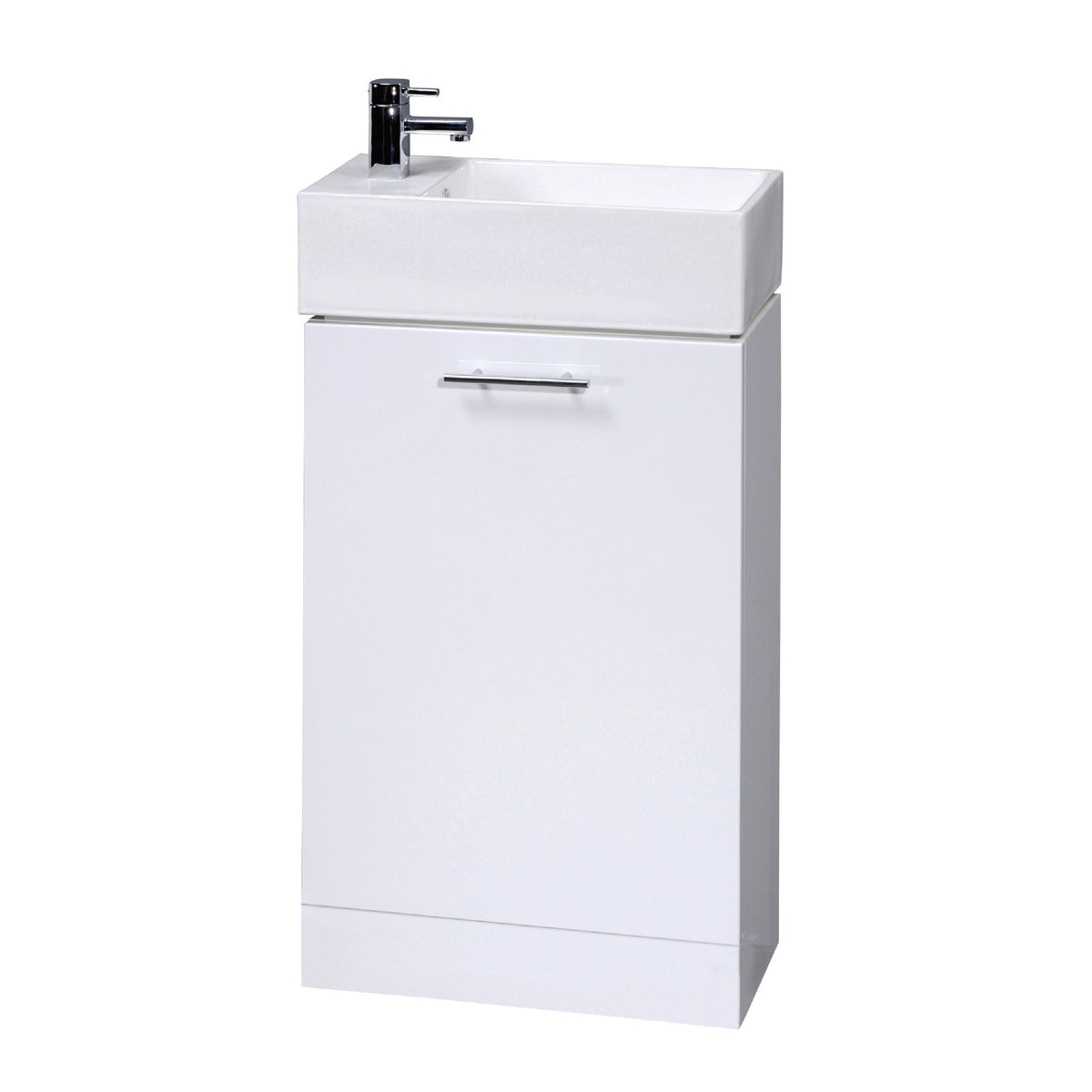 Nuie Mayford 1 Door Floor Standing Compact Vanity Unit With Basin – 400mm, 450mm & 500mm, photo 4