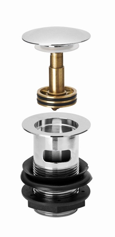 Kartell K-VIT Easy Clean Click Basin Waste – Chrome (WAS006)