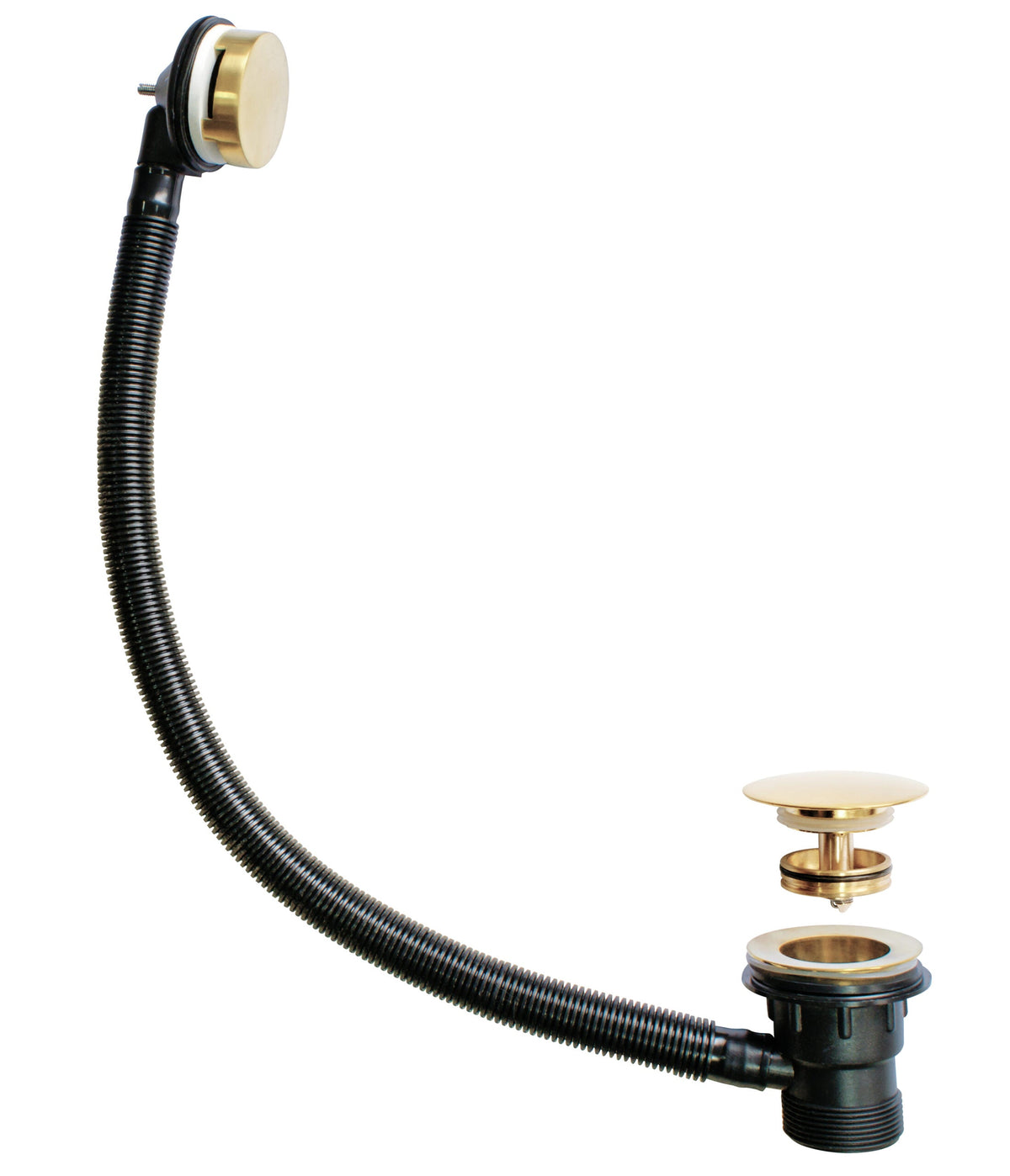 Kartell K-VIT Easy Clean Click Bath Waste & Overflow – Brushed Brass (WAS020)