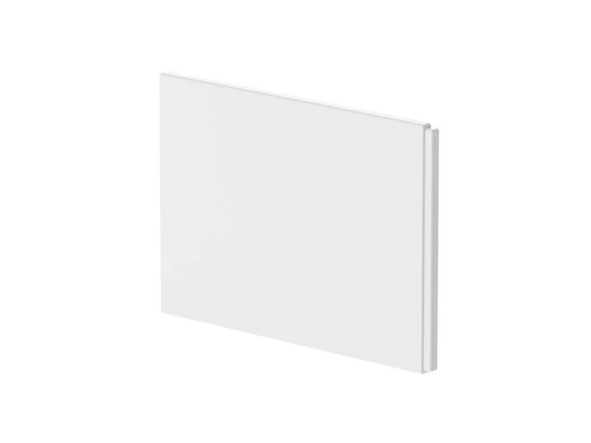 Nuie 725mm Acrylic B-Shaped Shower Bath End Panel – European White, photo 2