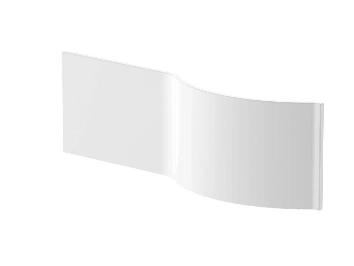 Nuie P-Shaped Acrylic Shower Bath Front Panel – 1500mm, 1600mm & 1700mm, photo 3