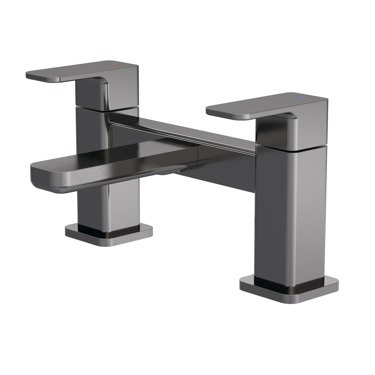 Nuie Windon Deck Mounted Bath Filler – Brushed Bronze, Matt Black, Brushed Pewter or Brushed Brass, photo 4