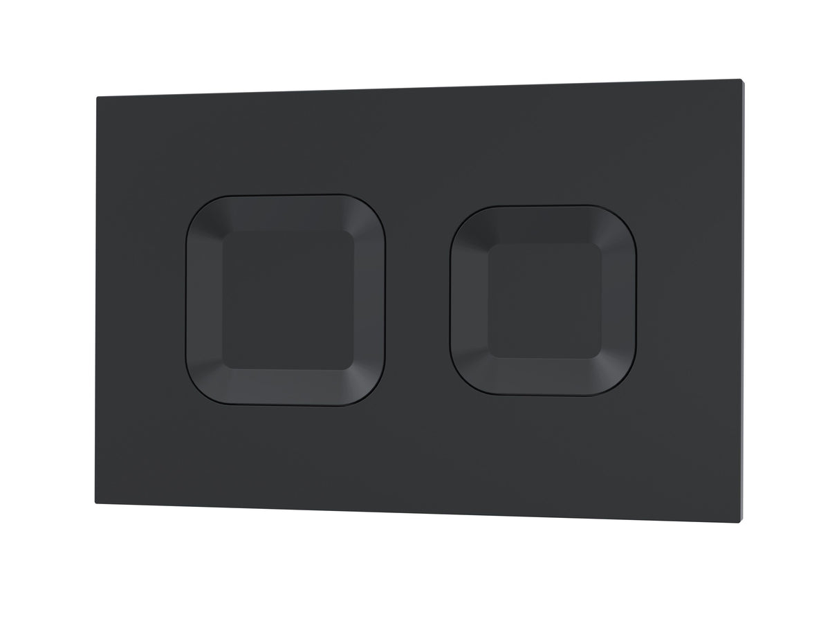 Nuie Square Dual Flush Push Button – White, Black or Brushed Brass, photo 3