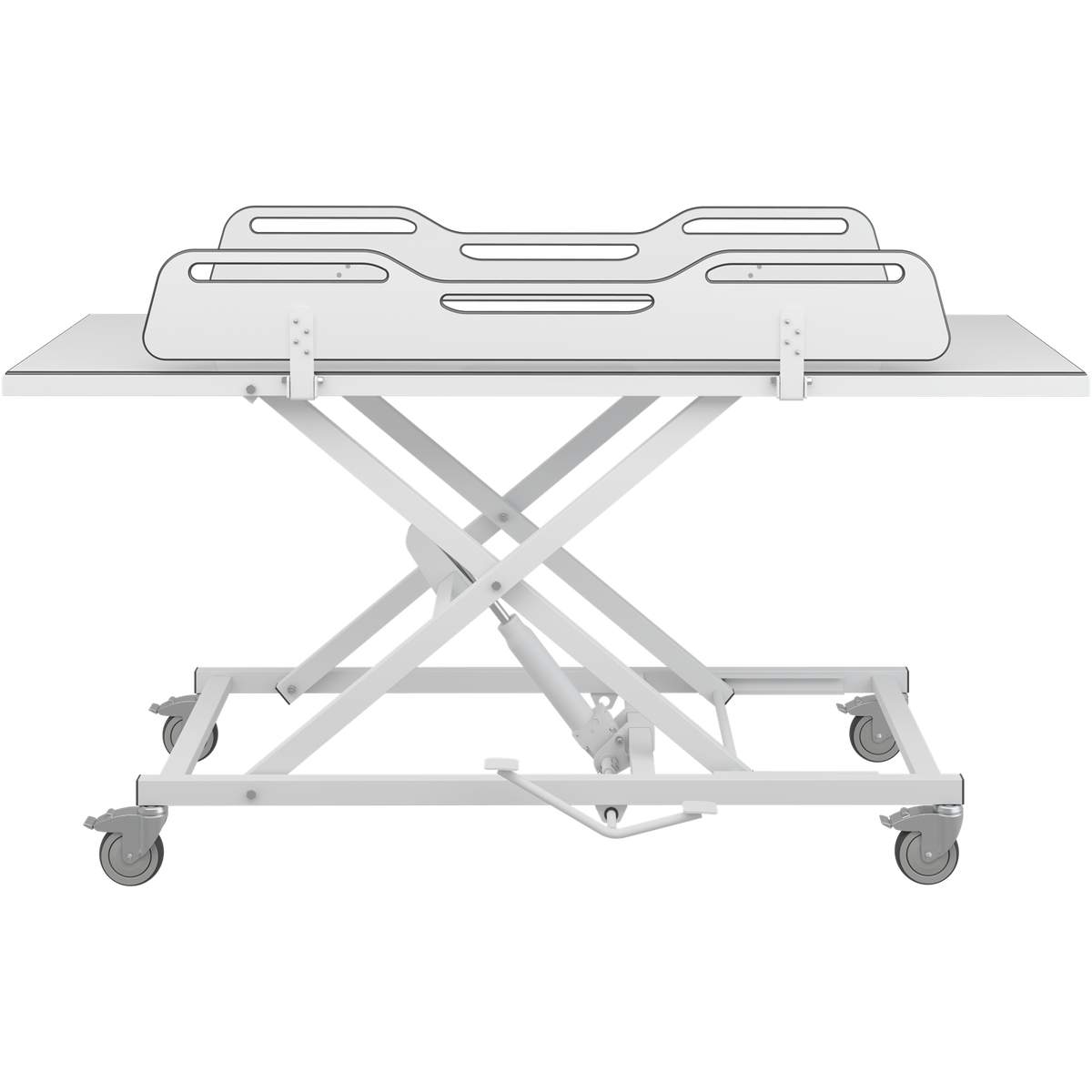 Pressalit MCT 5 change trolley with fold-down sides