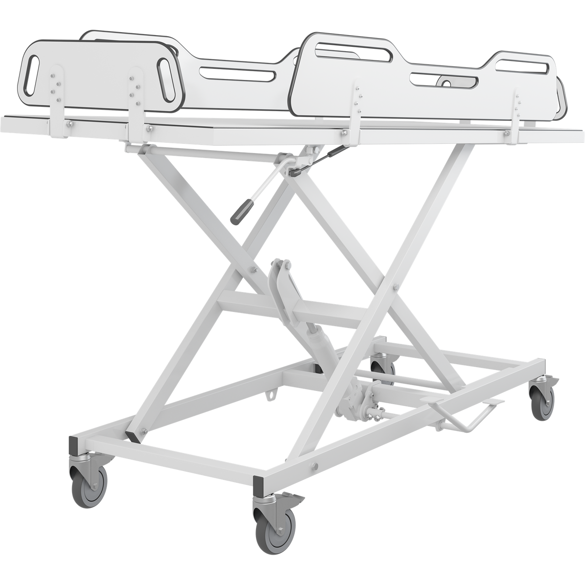 Pressalit MSCT 4 shower change trolley in use