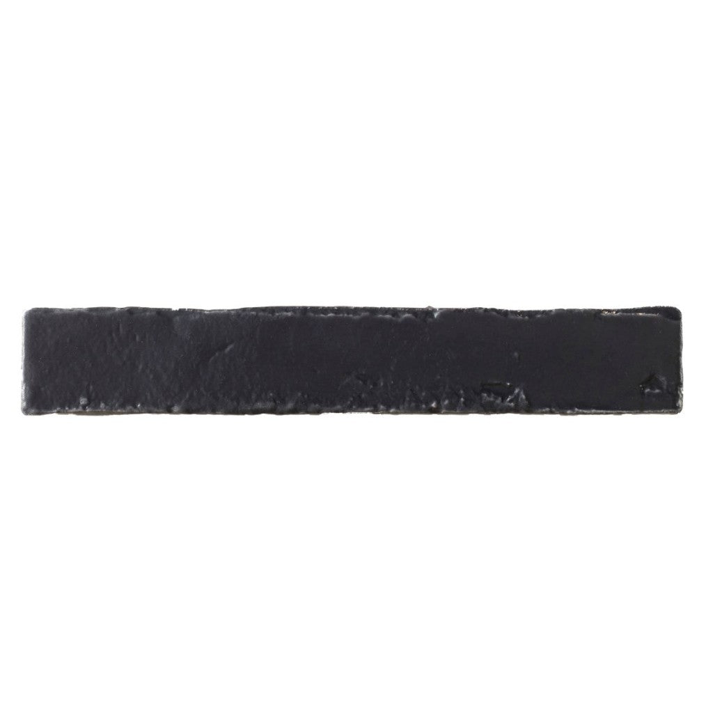 Avalon charcoal rustic matt finger tile close-up