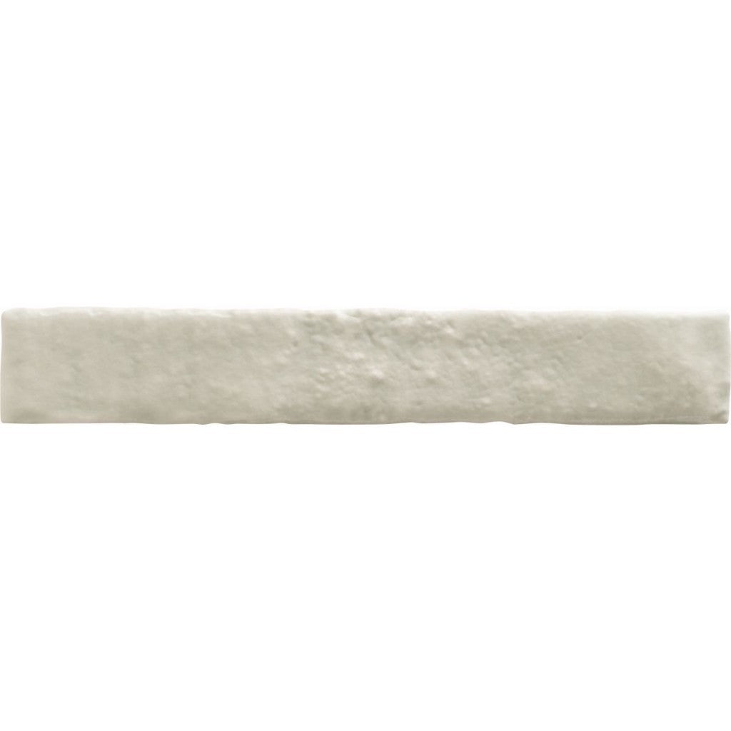 Avalon olive green rustic matt finger tile close-up