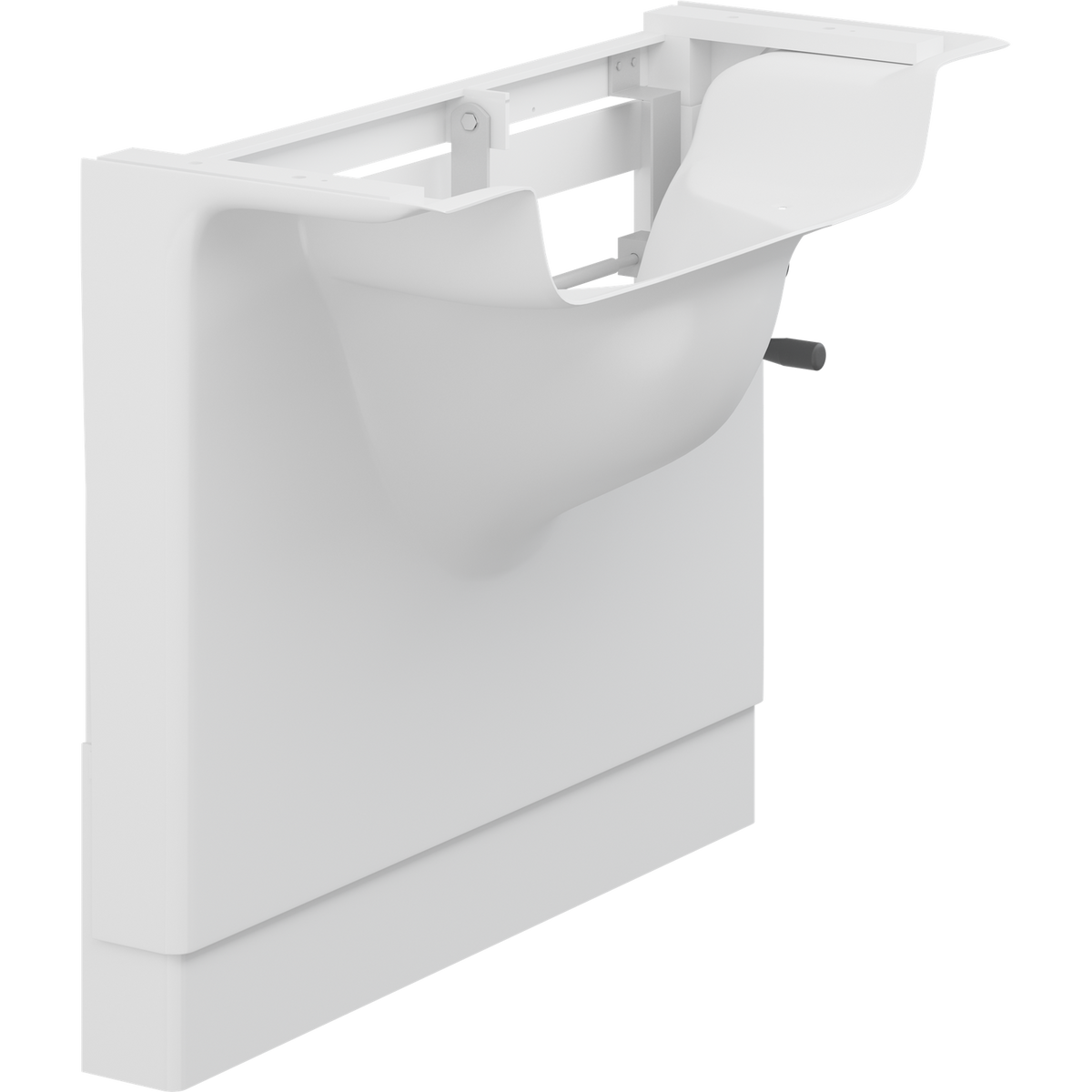 Pressalit MATRIX manual basin unit, crank handle