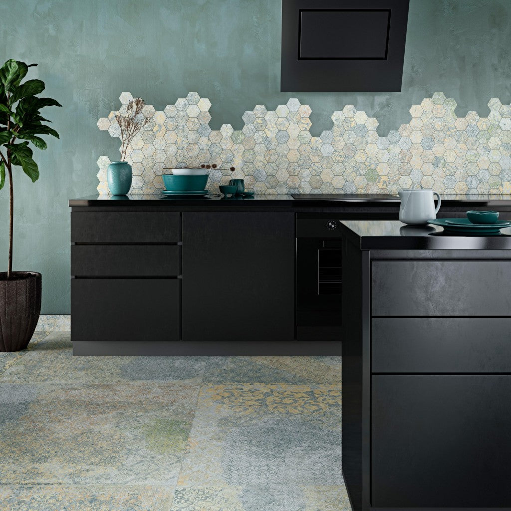 Boothbay blend vintage pattern matt porcelain wall and floor tile 500x1000mm