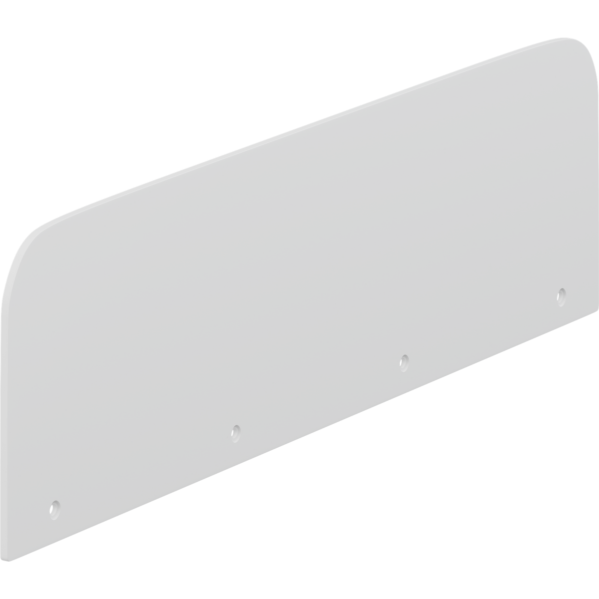 Pressalit end plate for daycare changing table, white