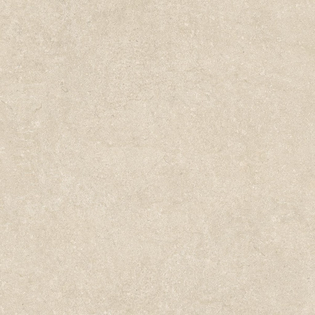 Carmel Beige Minimal Stone Effect Matt Porcelain Wall & Floor Tile 1000x1000mm