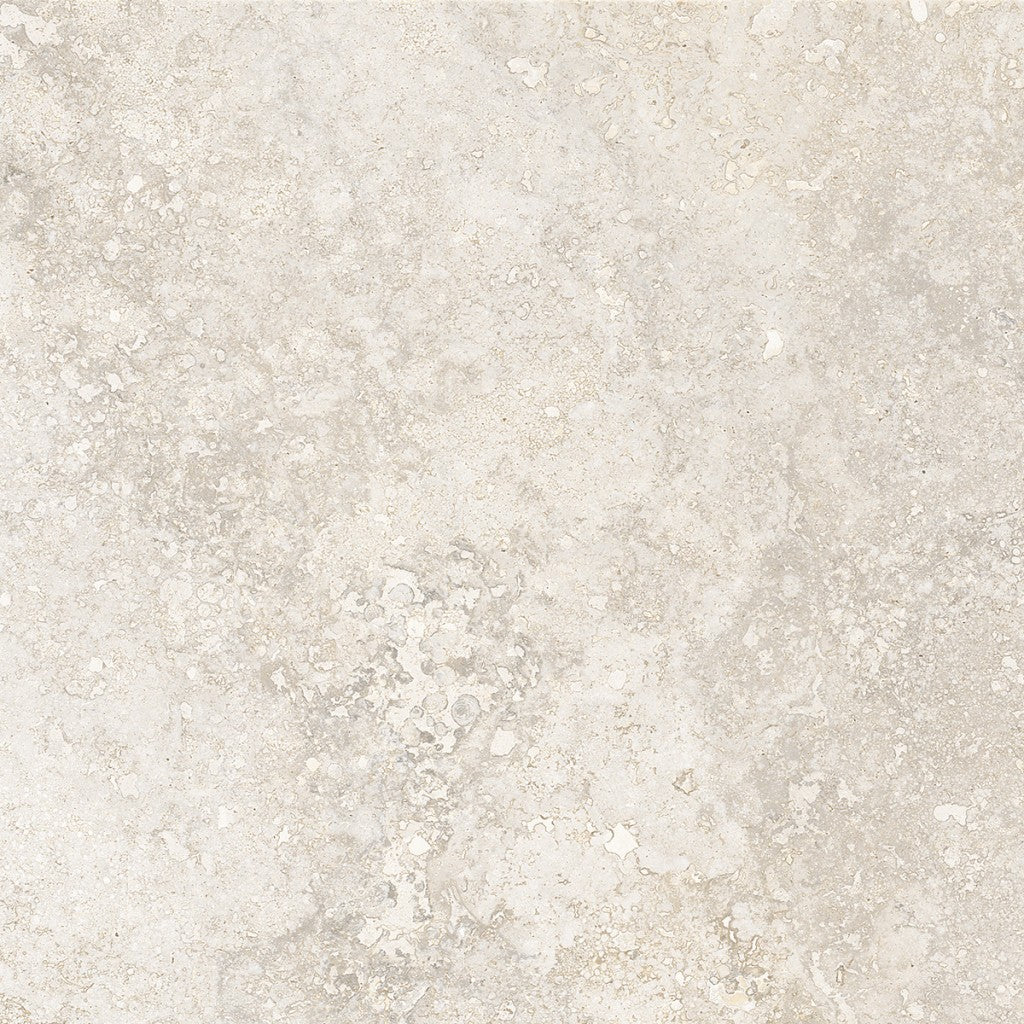 Charleston beige travertine-effect matt porcelain 600x600mm tile, room setting