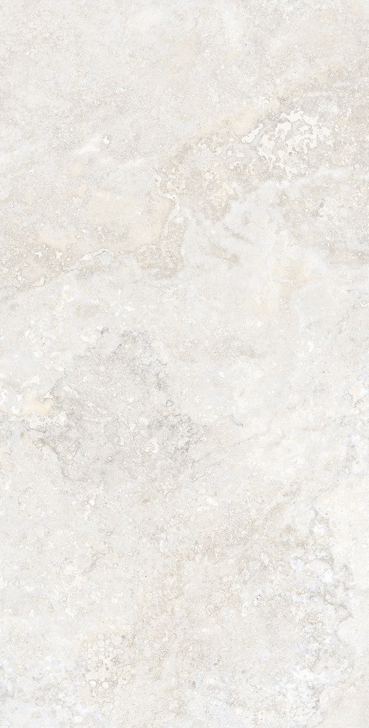 Charleston grey travertine-effect matt porcelain wall and floor tile 300x600mm, main view