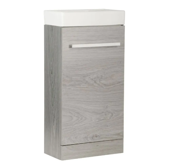 Kartell K-VIT Purity Cloakroom Unit With Basin- Silver Oak (PSO410CLK-CUBEBAS)