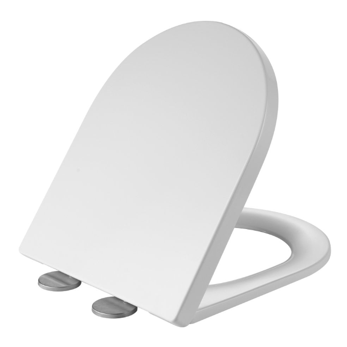 Kartell K-VIT Slim Wrap Over Premium D-Shaped Toilet Seat White Gloss (SEA102D)