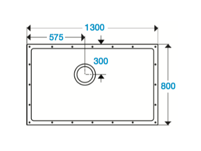 Contour ShowerDec Wet Room Floor Former 1300x800mm (SD1300X800)