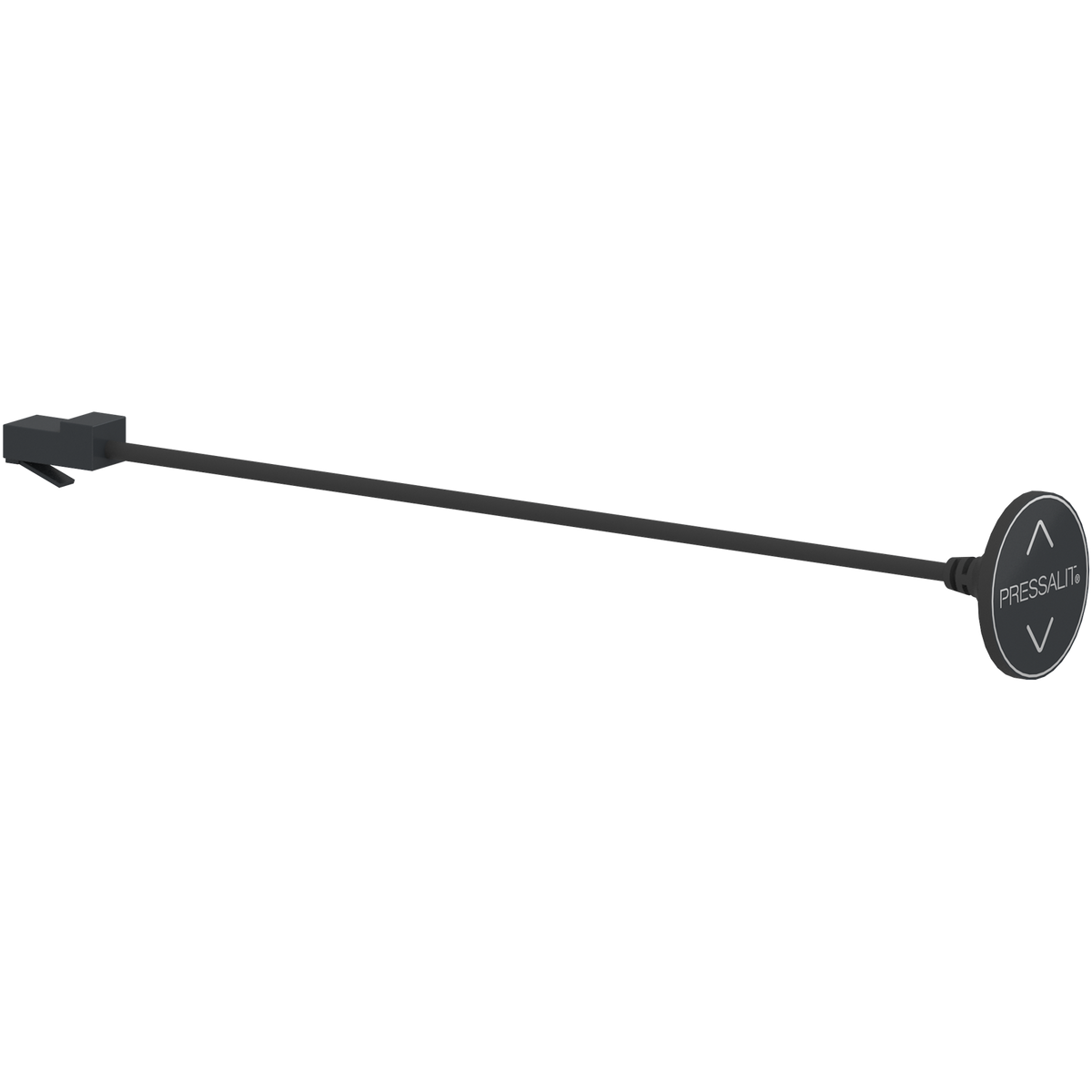 Pressalit INDIVO circular switch for fascia, black