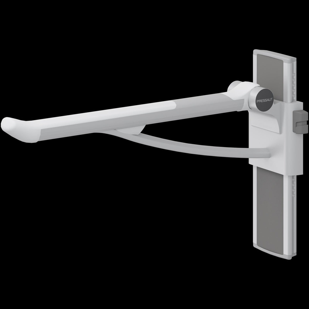 Pressalit PLUS Support Arm, Height Adjustable, Wall-Mounted – White, view 3