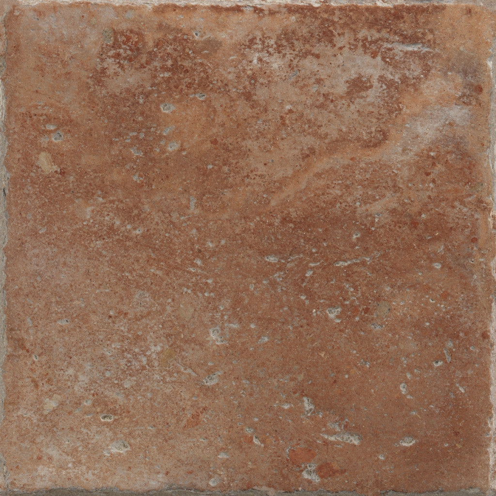 Dana Point Terracotta satin porcelain 406x406mm tile face