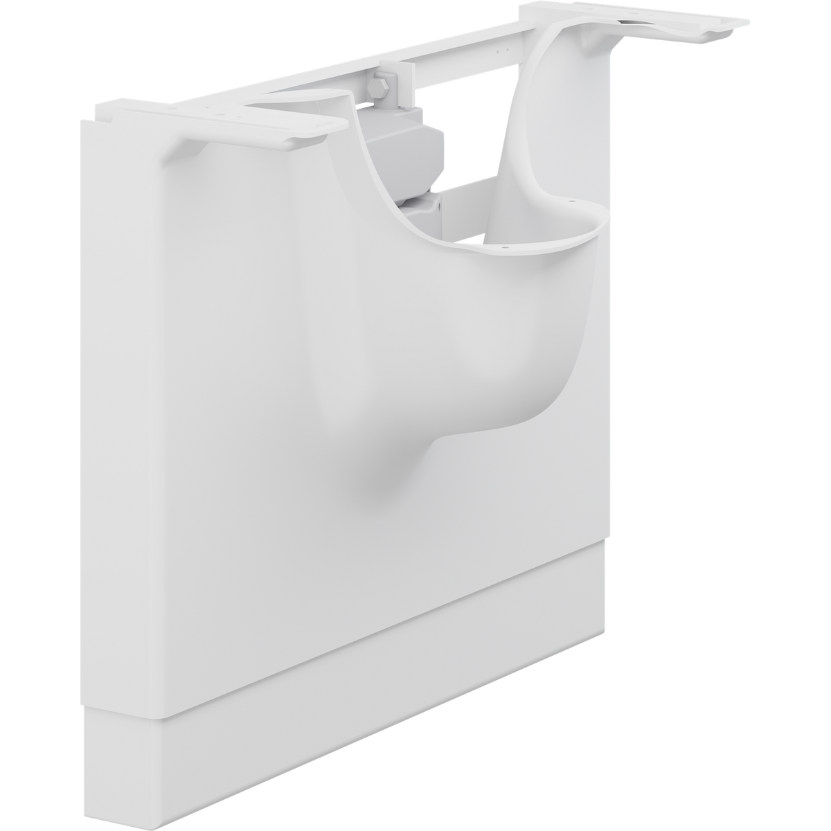 Pressalit MATRIX ANGLE DEEP powered basin unit (right-facing shown)