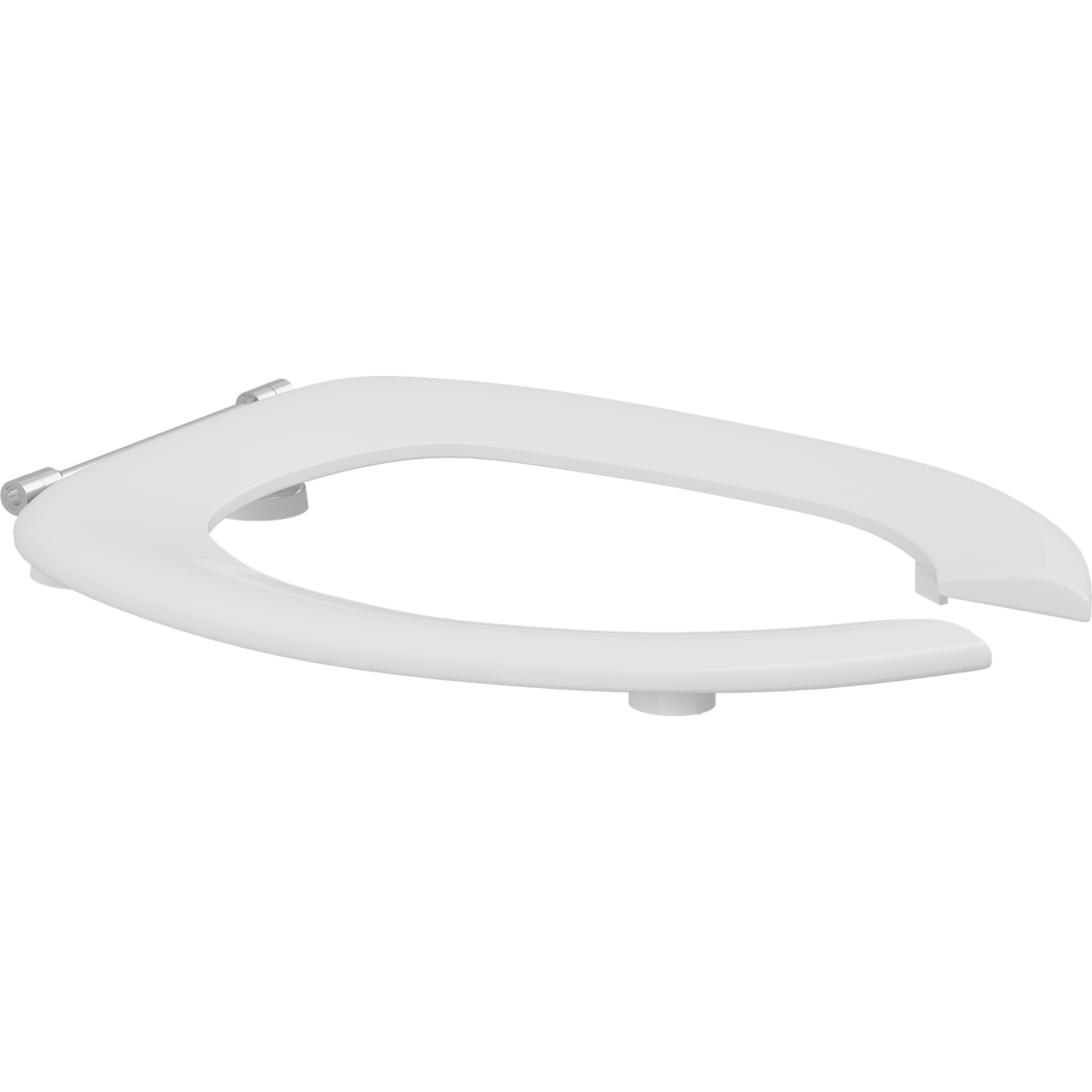 Pressalit Dania toilet seat without cover, open front, white