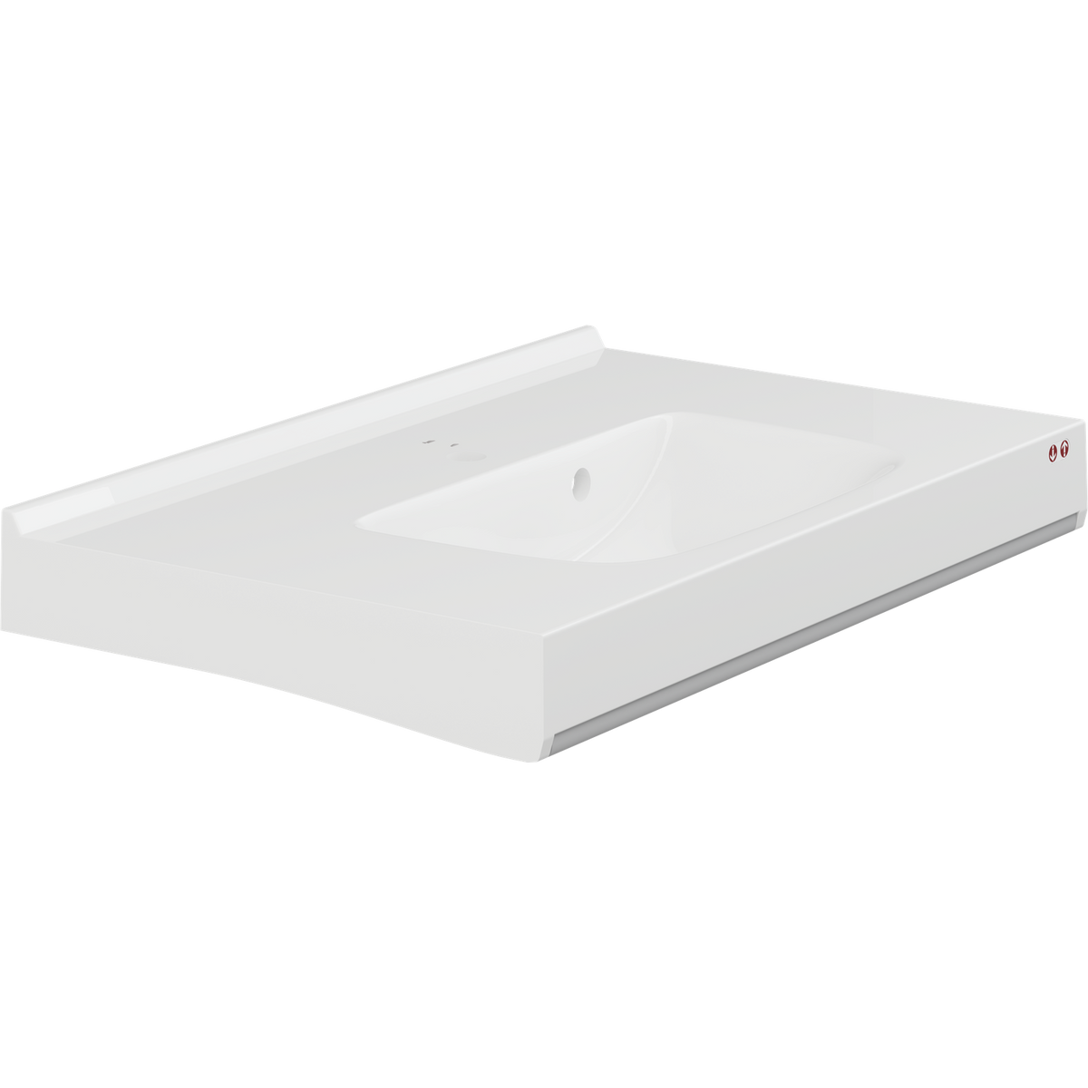 Pressalit MATRIX SQUARE vanity wash basin 900 mm, white