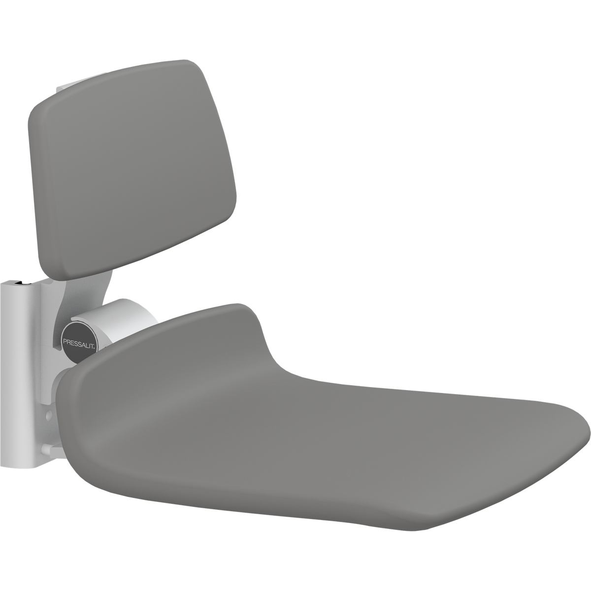 Pressalit PLUS replacement shower seat – 450 mm – Backrest Only, Standard Seat, Anthracite