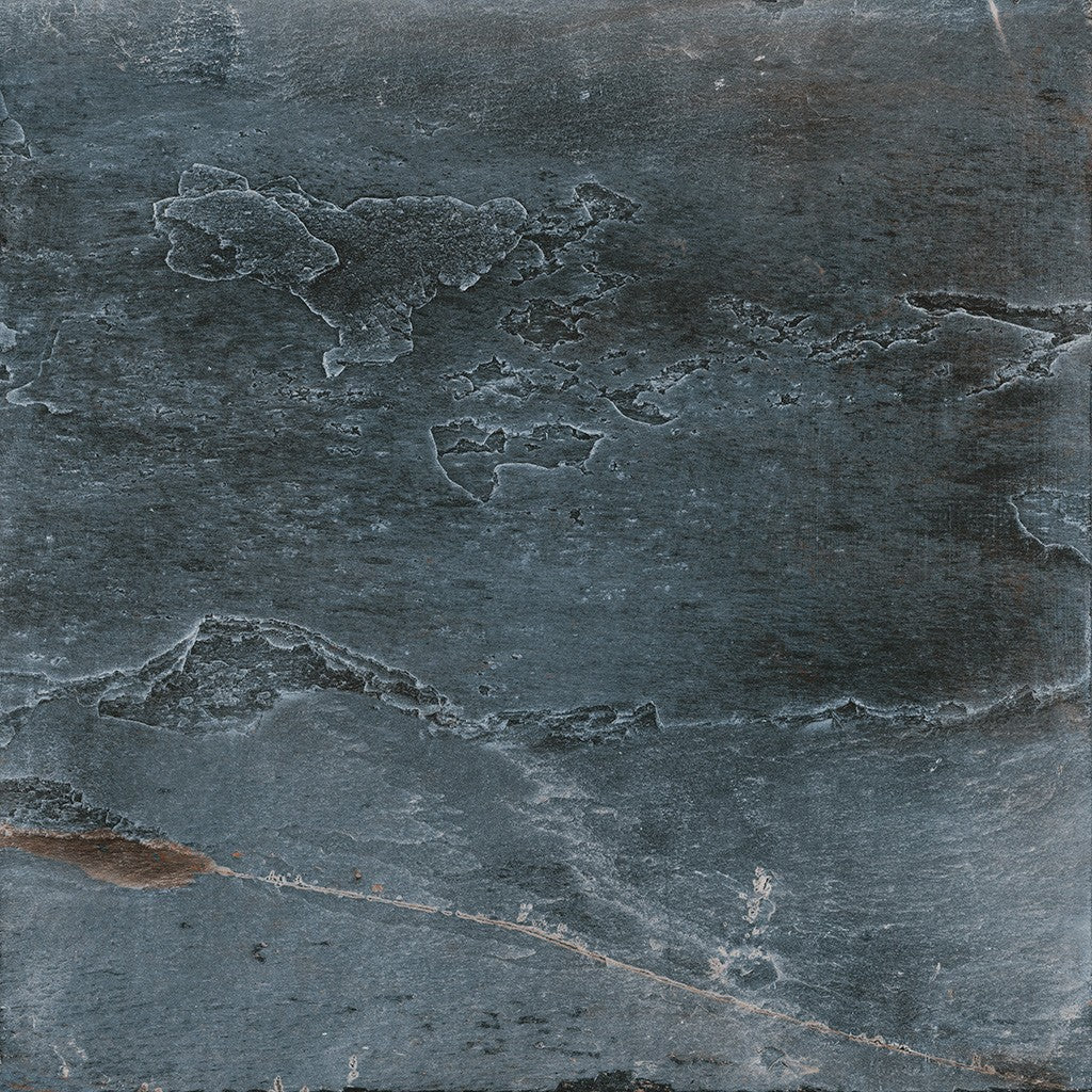 Edgartown black matt porcelain wall and floor tile 600x600mm face