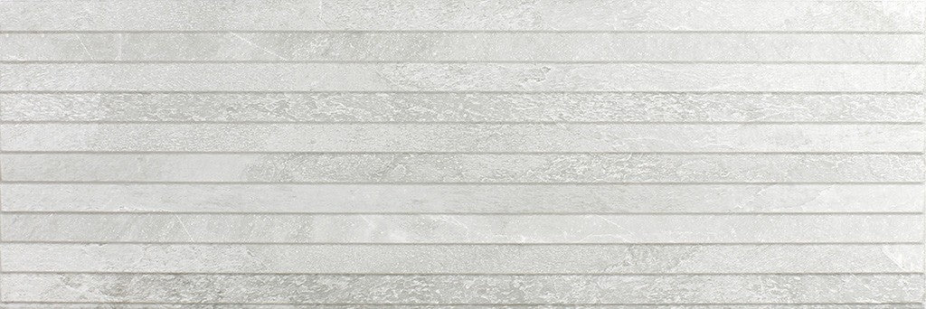 Edgartown grey matt ceramic overlap decor 300x900mm tile face