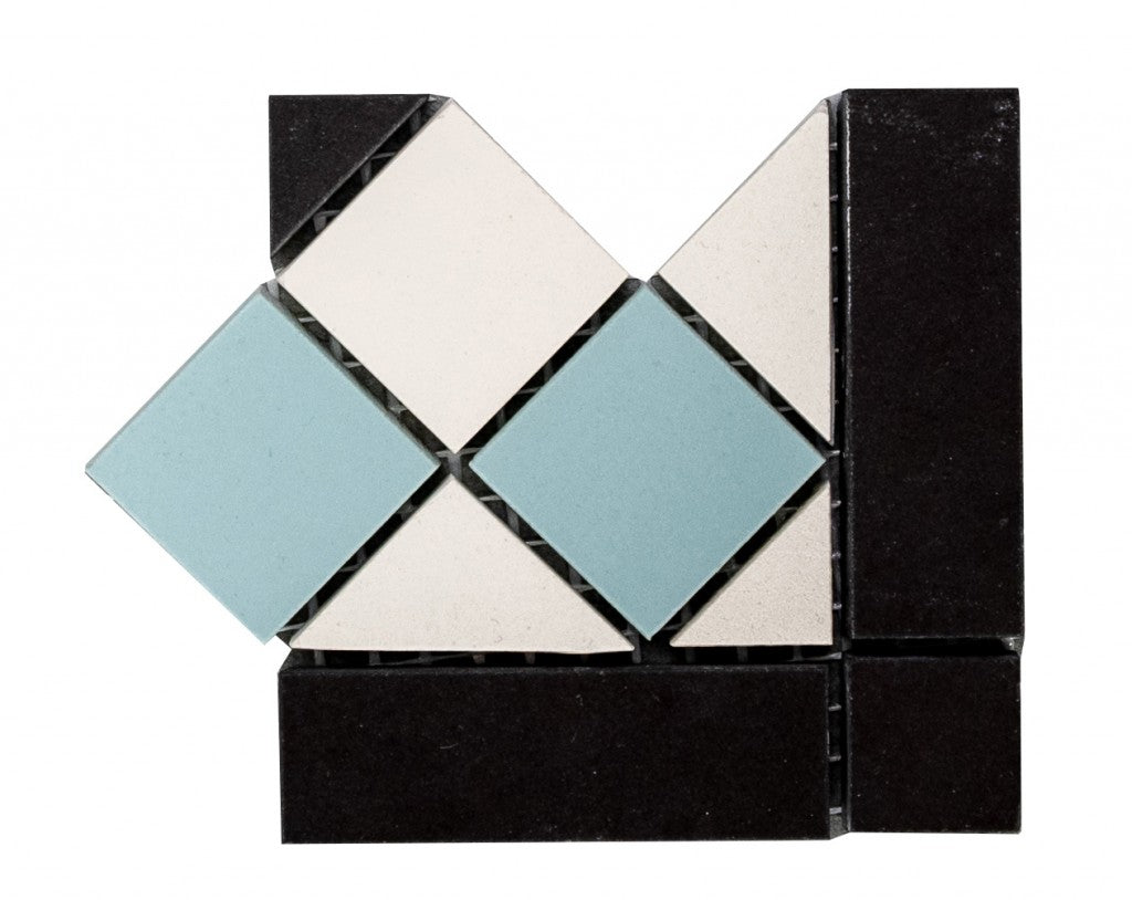 Edisto emerald green Victorian corner sheet 93x93mm
