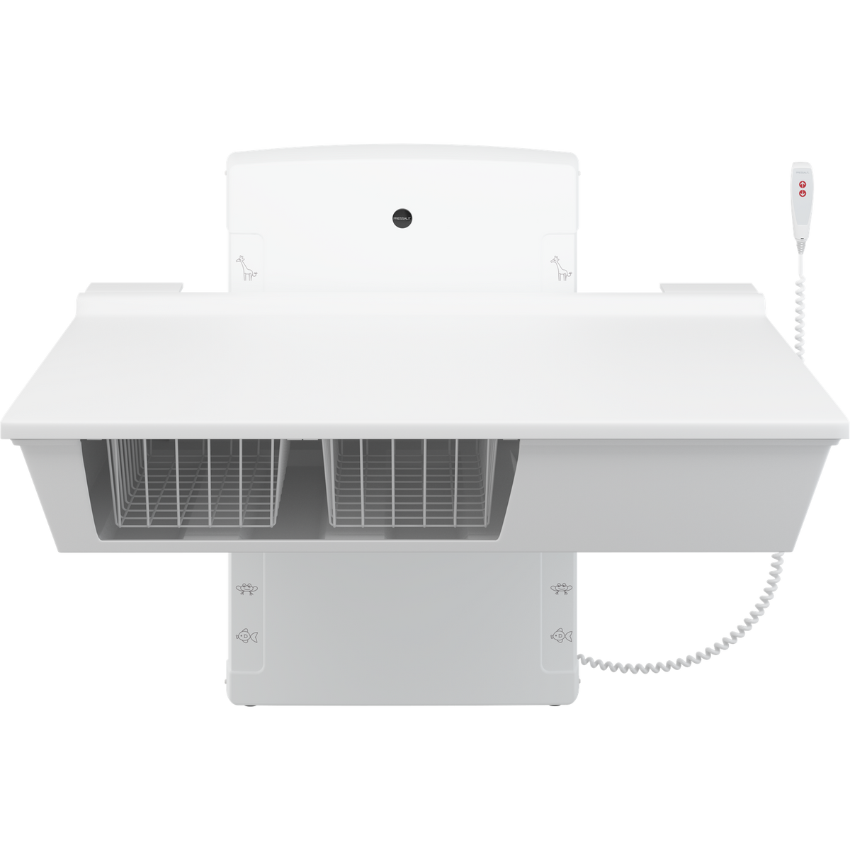 Pressalit low start daycare changing table lowered to 300 mm