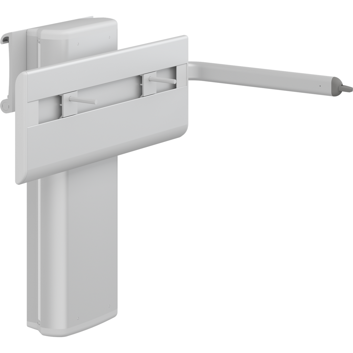 Pressalit PLUS track-mounted wash basin bracket, electric