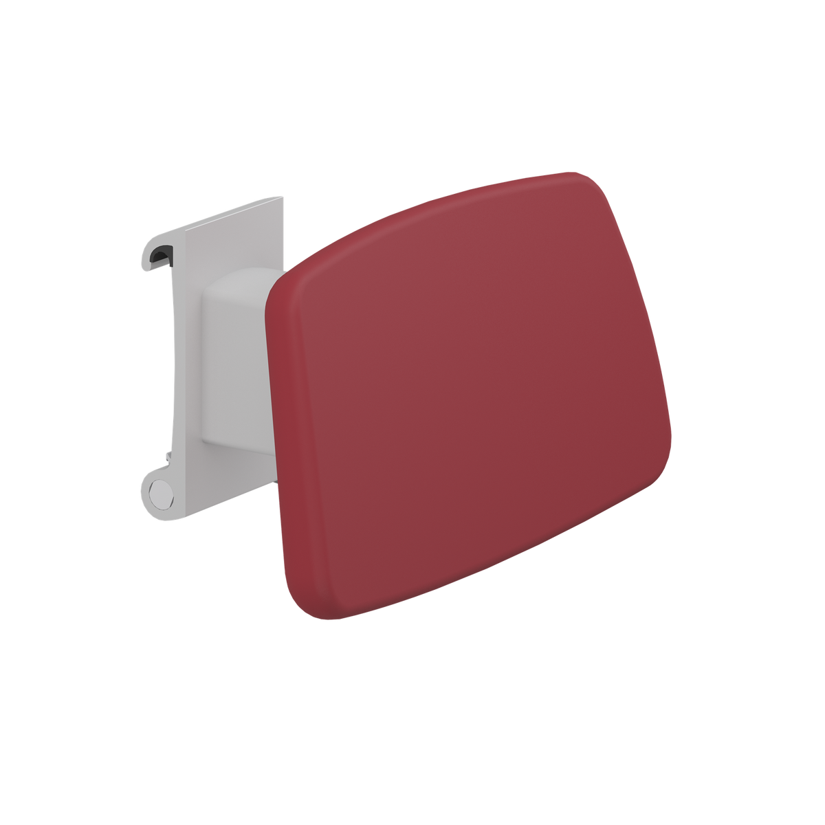 Pressalit PLUS backrest for wall track – Sideways Adjustable, Red