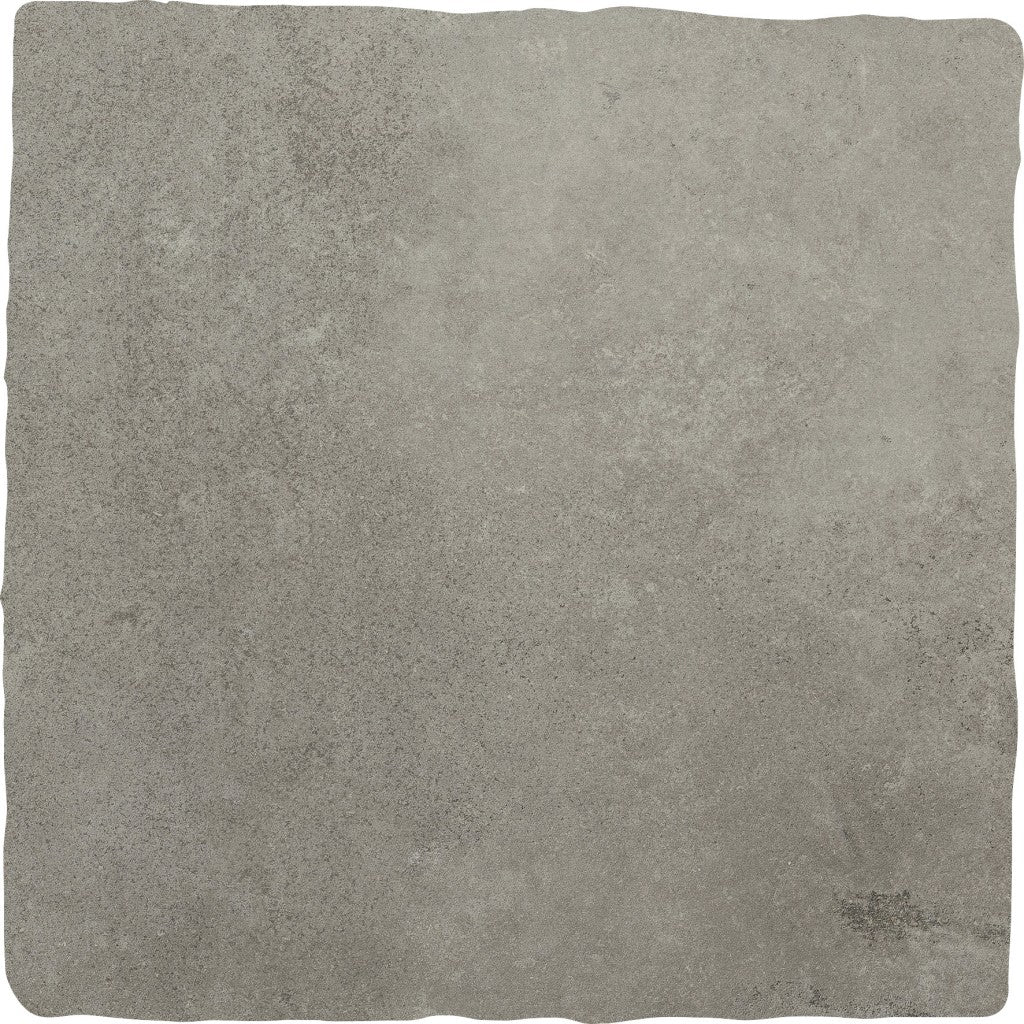 Florence grey flagstone-effect matt porcelain wall and floor tile 300x300mm
