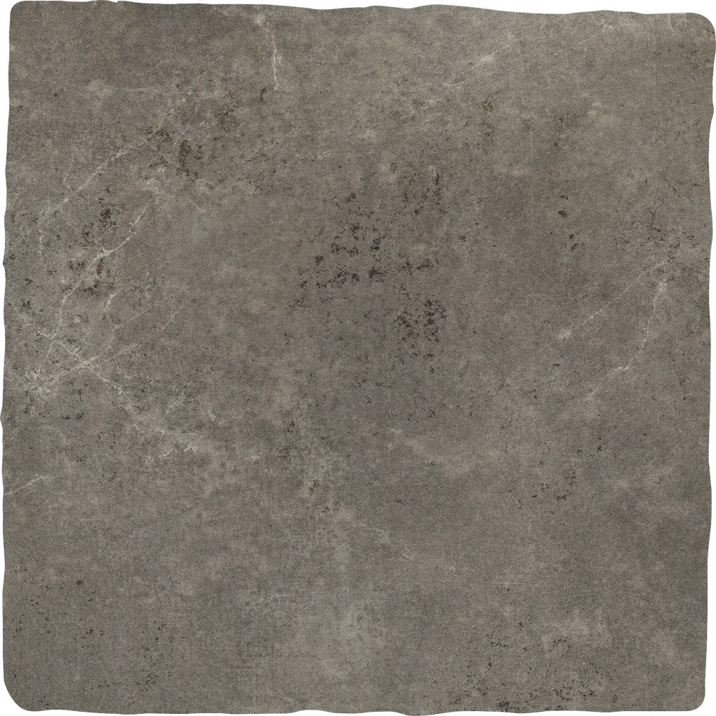 Florence grey flagstone-effect tile 300x300mm, surface detail