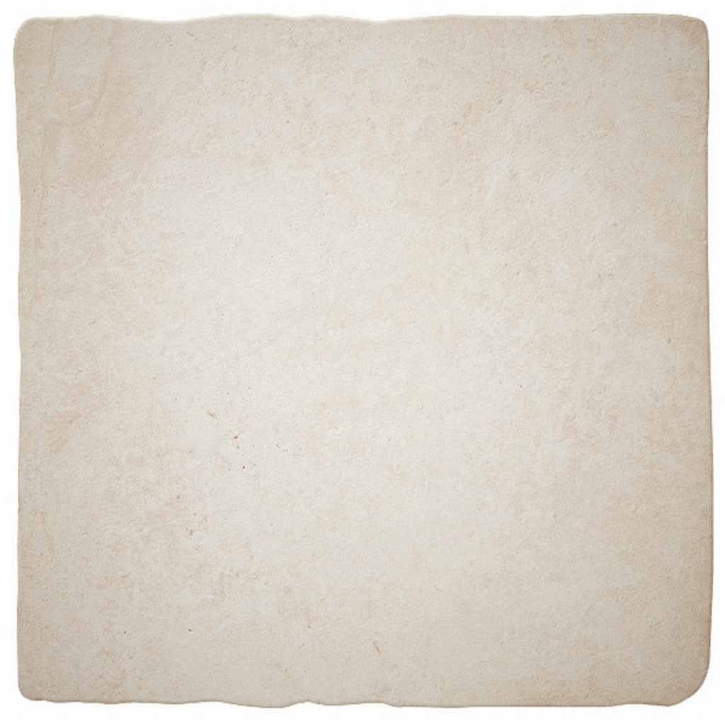 Florence ivory flagstone-effect matt porcelain tile 300x300mm, single tile