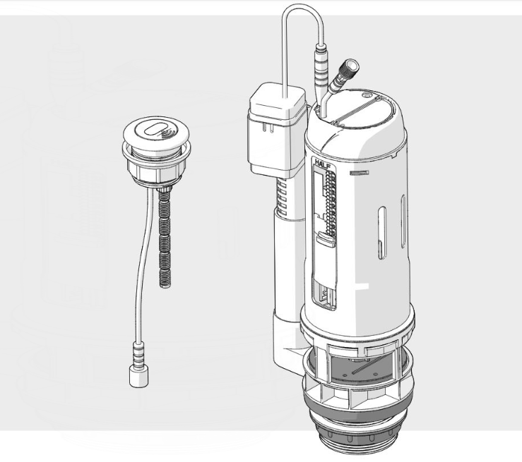 AKW Sensor Flush – Touch-Free Infrared Toilet Flush for Navlin & Livenza Plus Cisterns, photo 3