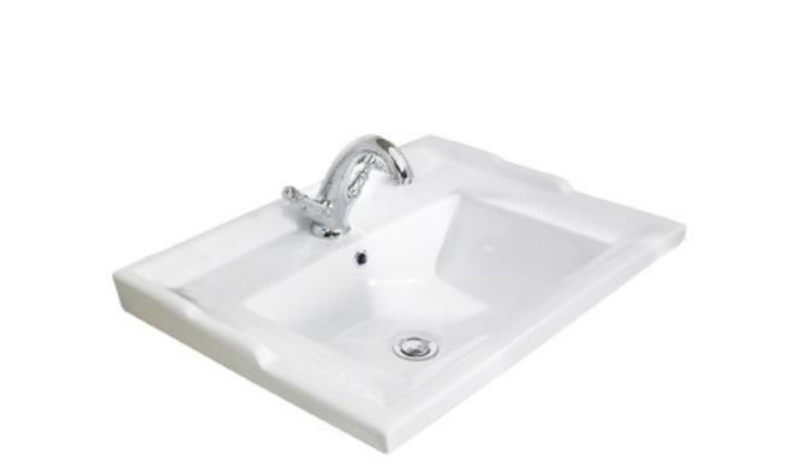 Kartell K-VIT Astley 600mm Floor Standing 2 Door Unit With Ceramic Basin - Matt Grey (FUR520AS-FUR208AS)