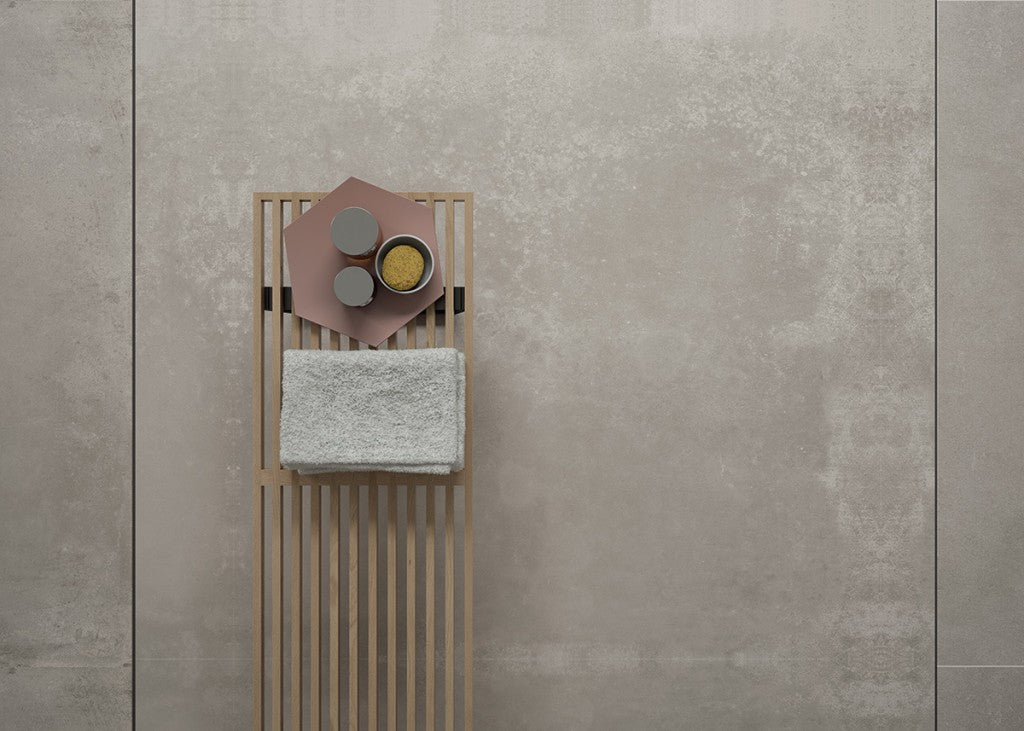 Gulfport Taupe Grey Concrete Effect Matt Porcelain Wall & Floor Tile 600x600mm